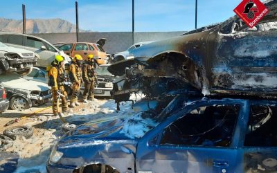 Incendio en un CAT de Orihuela