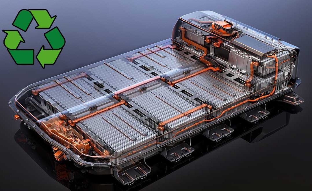 Planta automatizada para reciclar baterías usadas de coches eléctricos