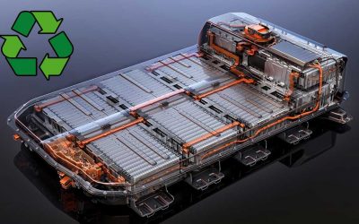 Planta automatizada para reciclar baterías usadas de coches eléctricos