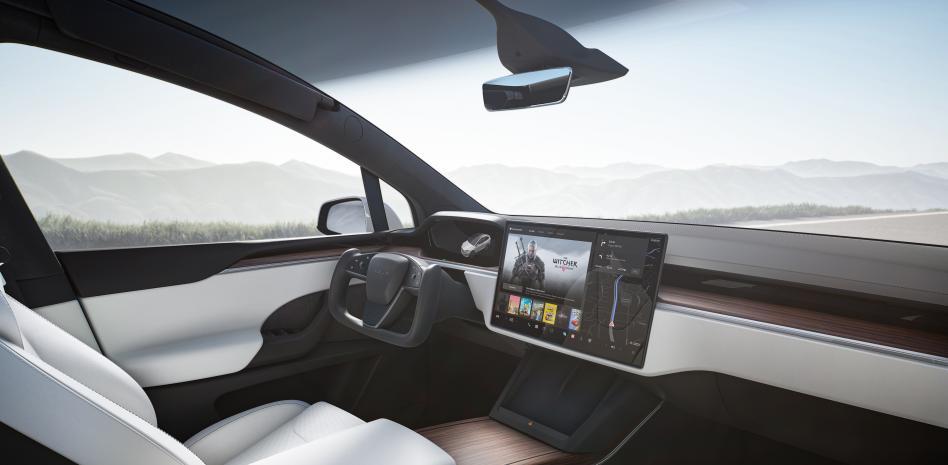 Retrovisor interior digital del Range Rover Evoque